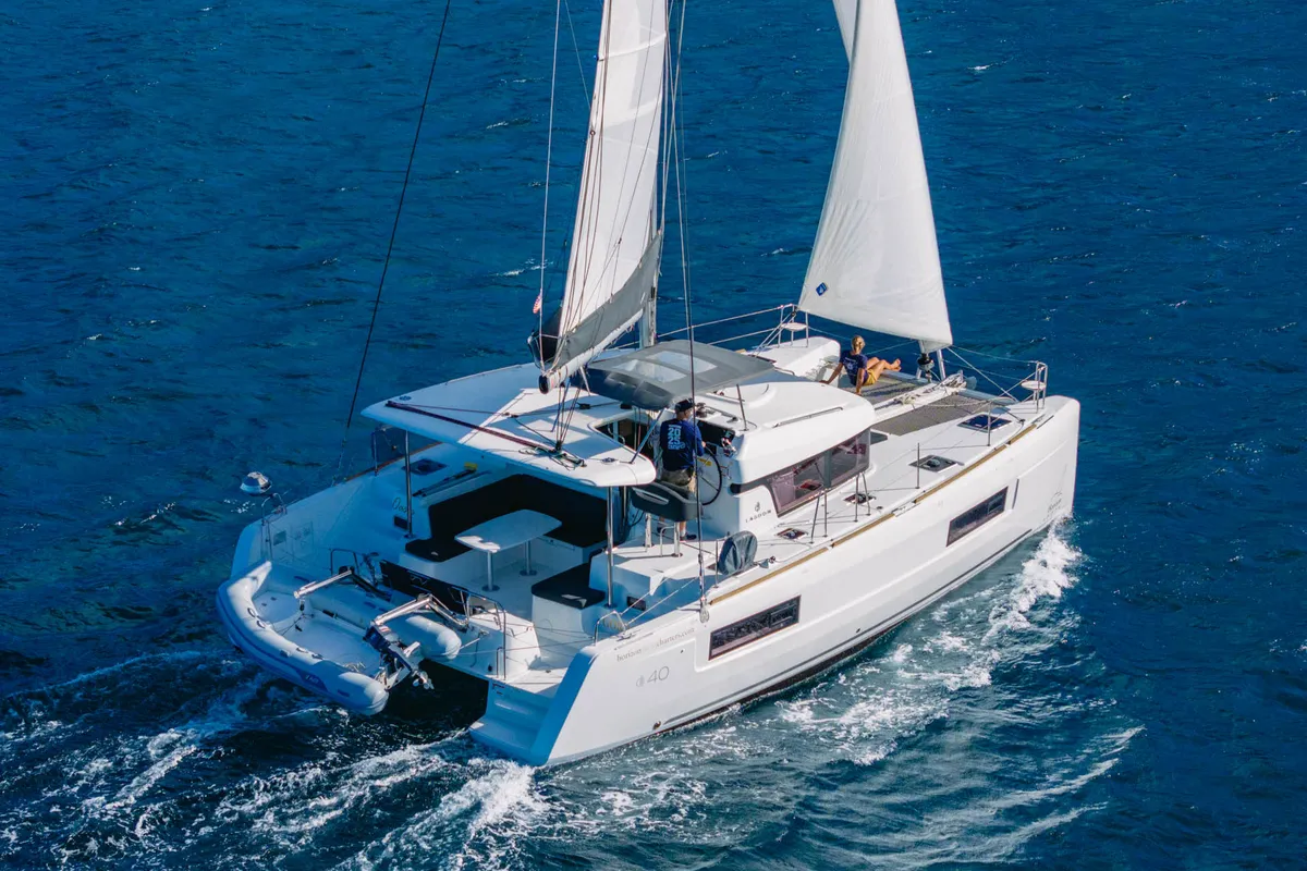Oasis, a Lagoon 40 OW catamaran at Road Town, British Virgin Islands