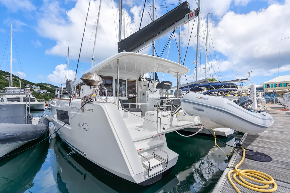 Oasis, a Lagoon 40 OW catamaran at Road Town, British Virgin Islands
