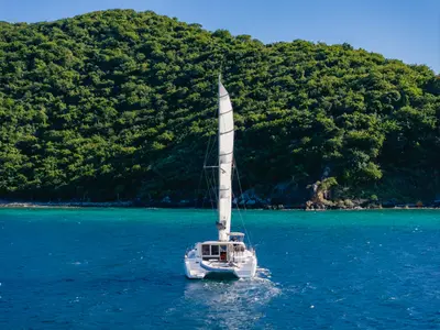 Oasis, a Lagoon 40 OW catamaran at Road Town, British Virgin Islands