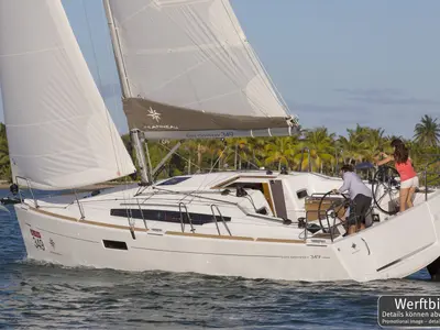 Exterior view of Freeway, a Jeanneau Sun Odyssey 349 sailboat at Grad Biograd na Moru, Croatia