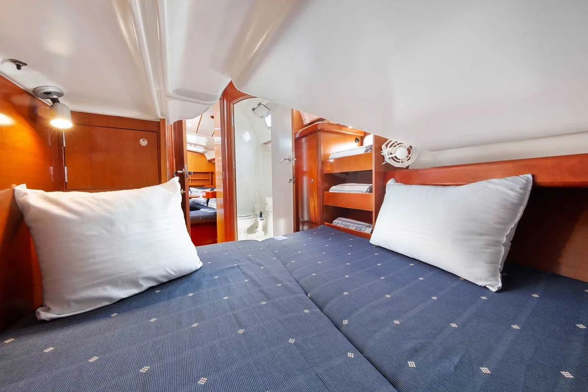 Cabin on Thalassa, a Beneteau Oceanis 423 sailboat at Preveza, Greece