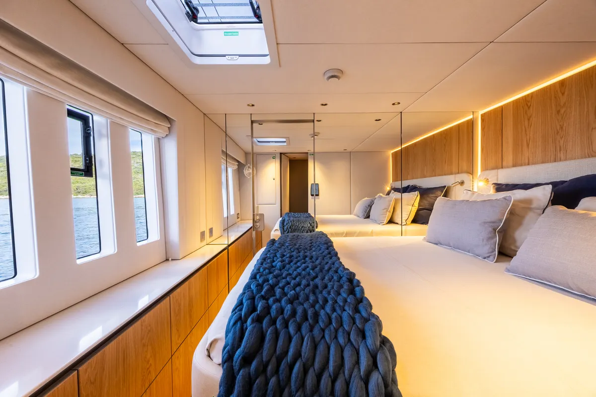 Cabin on MyMaria, a Sunreef 60 catamaran at Municipal Unit of Lefkada, Greece