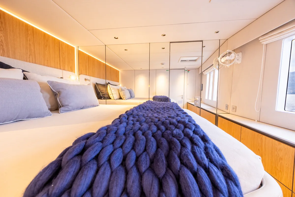 Cabin on MyMaria, a Sunreef 60 catamaran at Municipal Unit of Lefkada, Greece