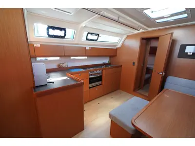 Galley of Monsieur, a Bavaria 46 Cruiser sailboat at Vibo Valentia, Italy