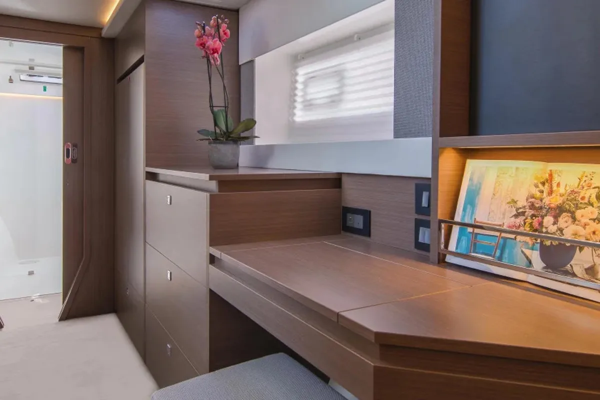 Cabin on Moorings 4200/3 Exclusive Plus, a Leopard 42 catamaran at Pa Khlok, Thailand