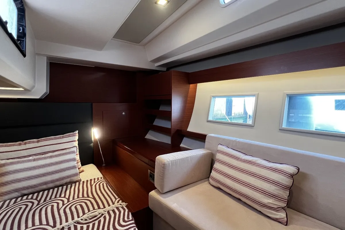 Cabin on MiR, a Hanse 548 sailboat at Fethiye, Turkey