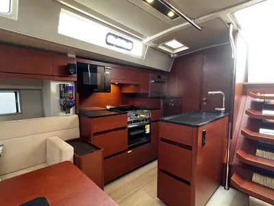 Galley of MiR, a Hanse 548 sailboat at Fethiye, Turkey