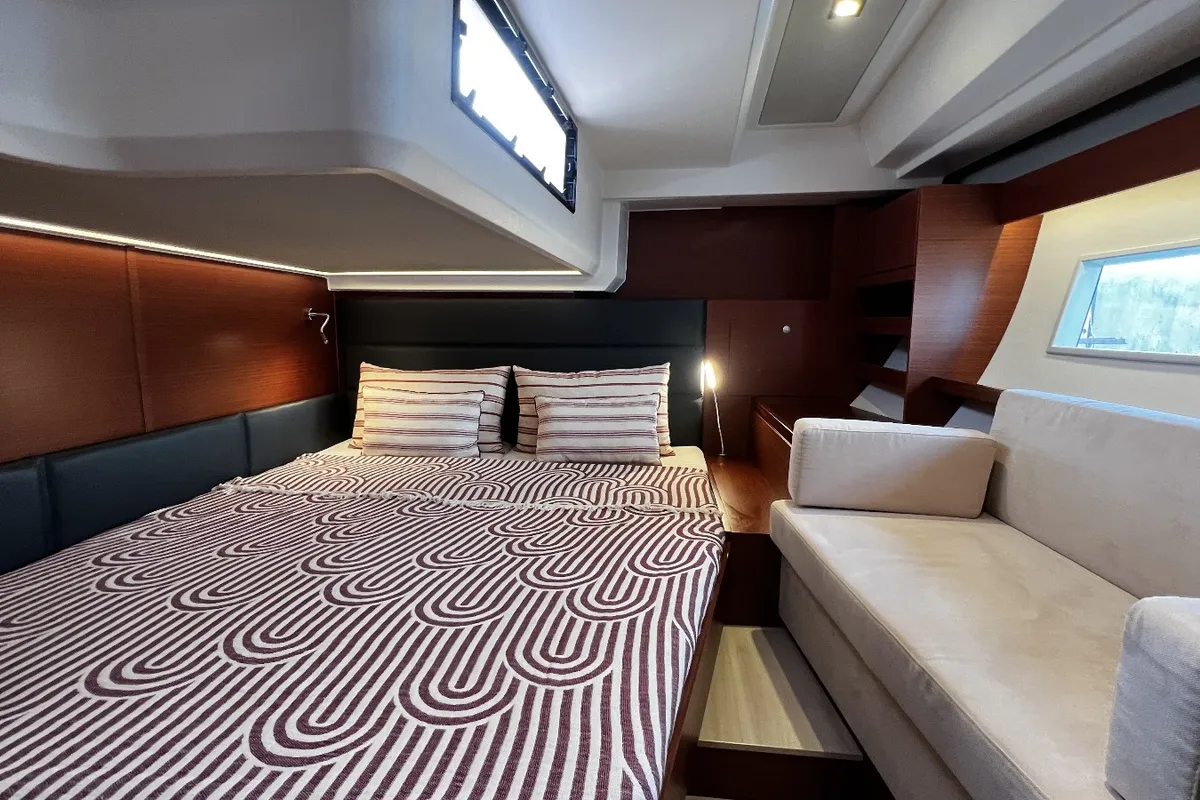 Cabin on MiR, a Hanse 548 sailboat at Fethiye, Turkey