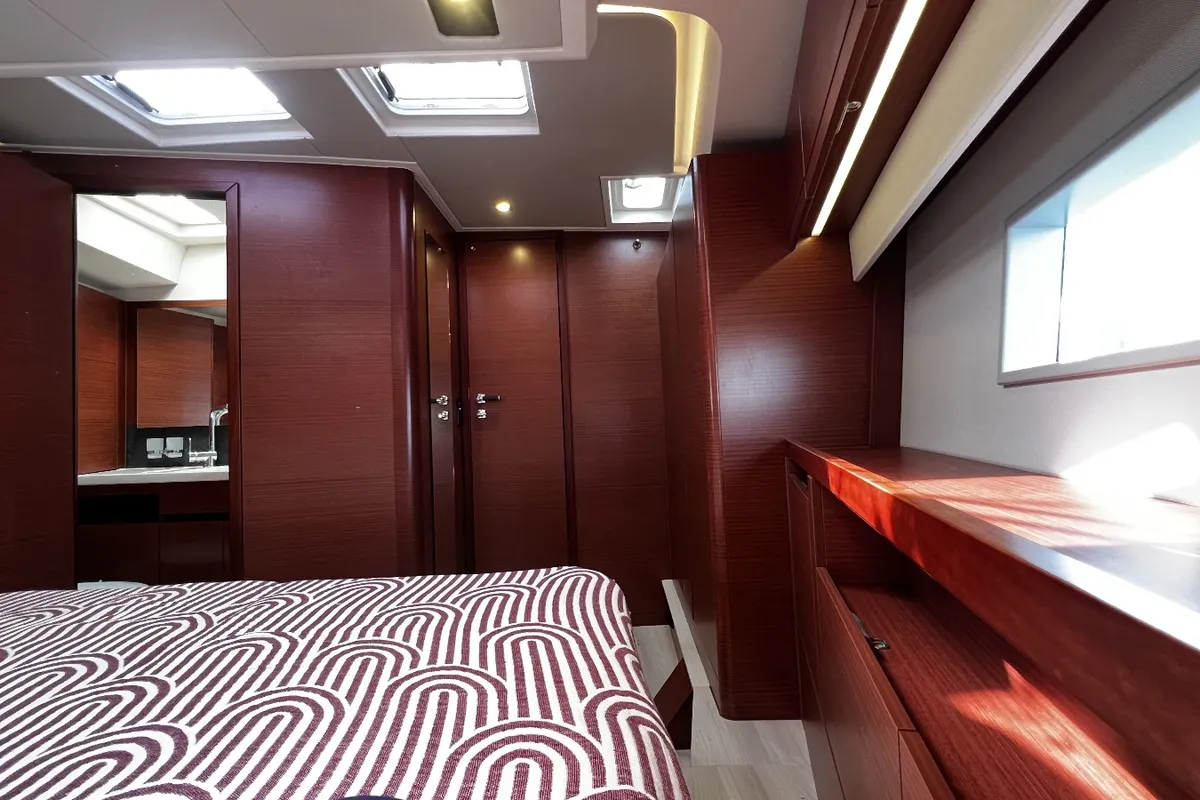Cabin on MiR, a Hanse 548 sailboat at Fethiye, Turkey
