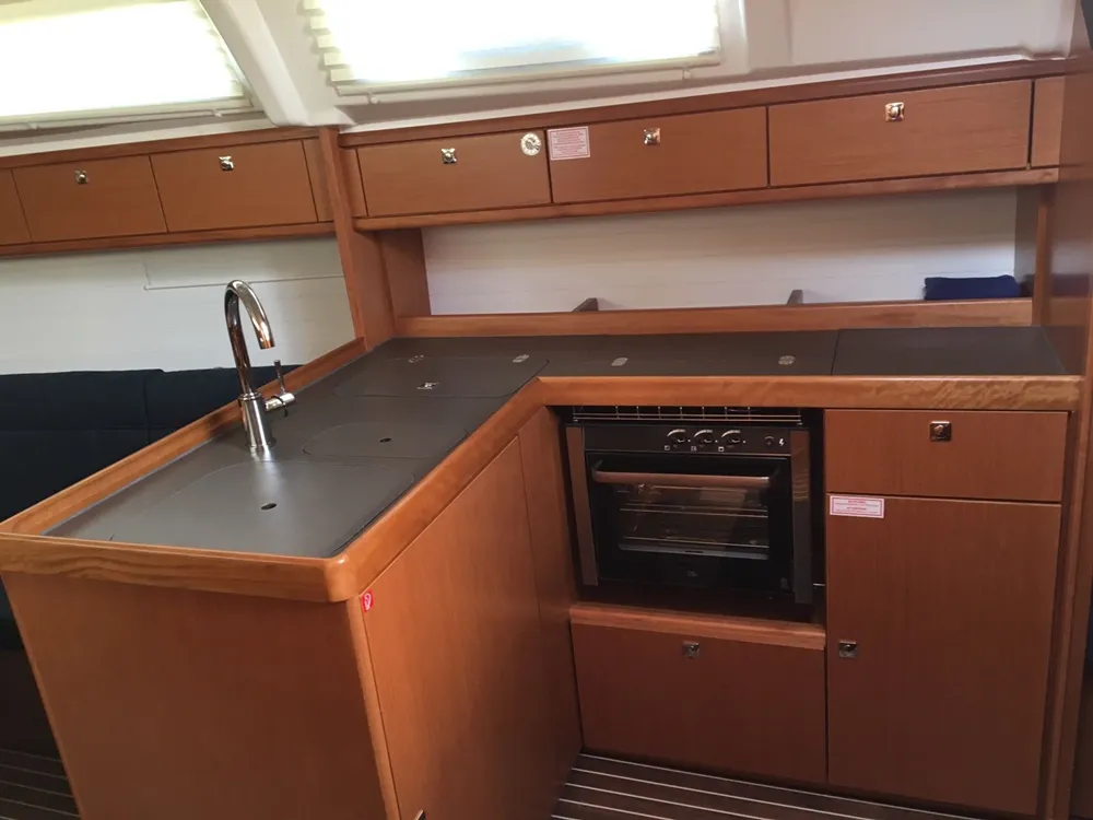 Galley of Mimi, a Bavaria Cruiser 37 sailboat at Općina Vrsar, Croatia