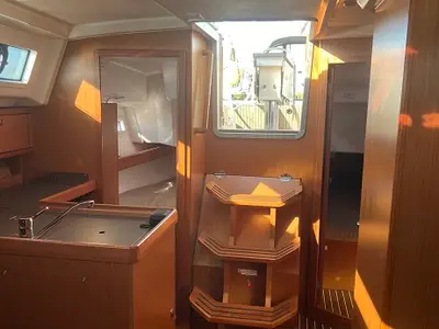 Cabin on Bavaria 34, a sailboat at Fisksätra, Sweden