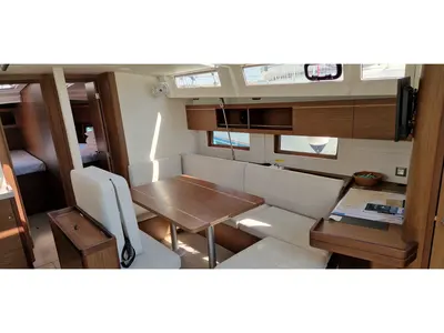 Cockpit of Vanga, a Beneteau Oceanis 46.1 sailboat at Dubrovnik, Croatia