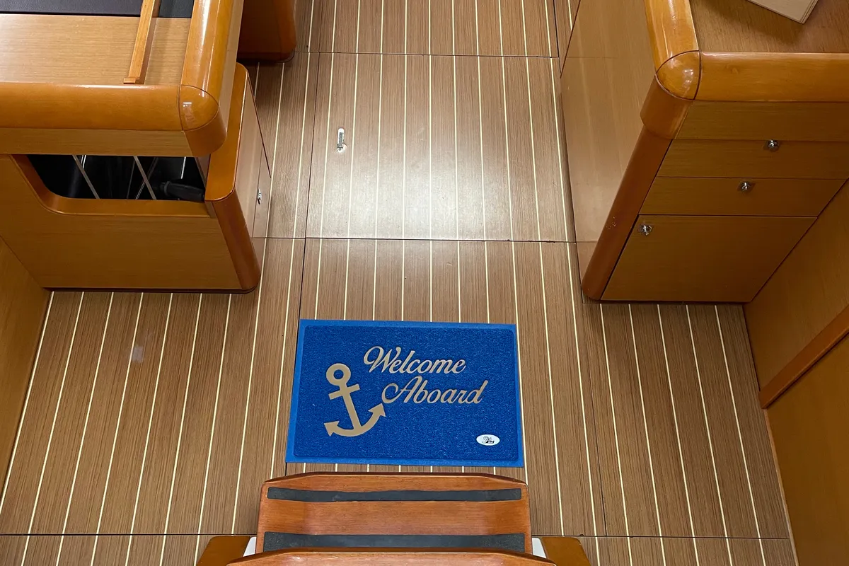 Aldebaran, a Jeanneau Sun Odyssey 509 sailboat at Kavala, Greece