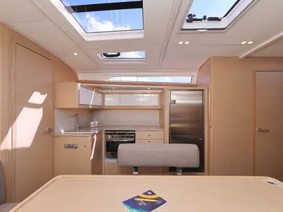 Galley of Nausea, a Dufour 470 sailboat at Grad Vodice, Croatia