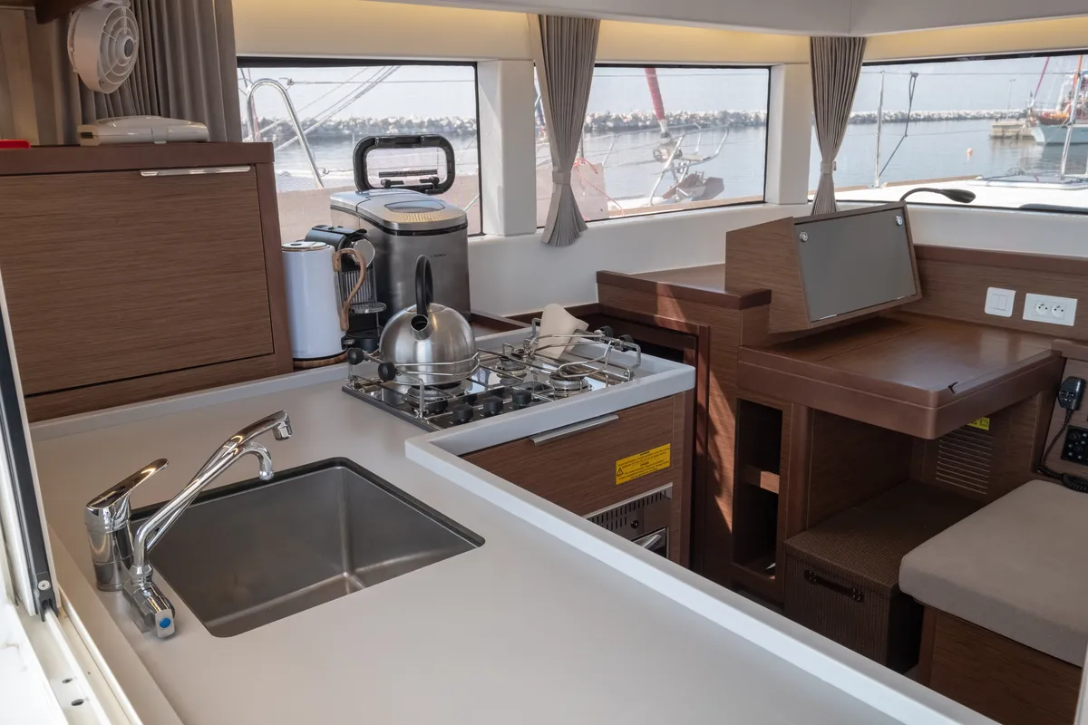 Galley of Meliti, a Lagoon 40 catamaran at Municipal Unit of Lefkada, Greece