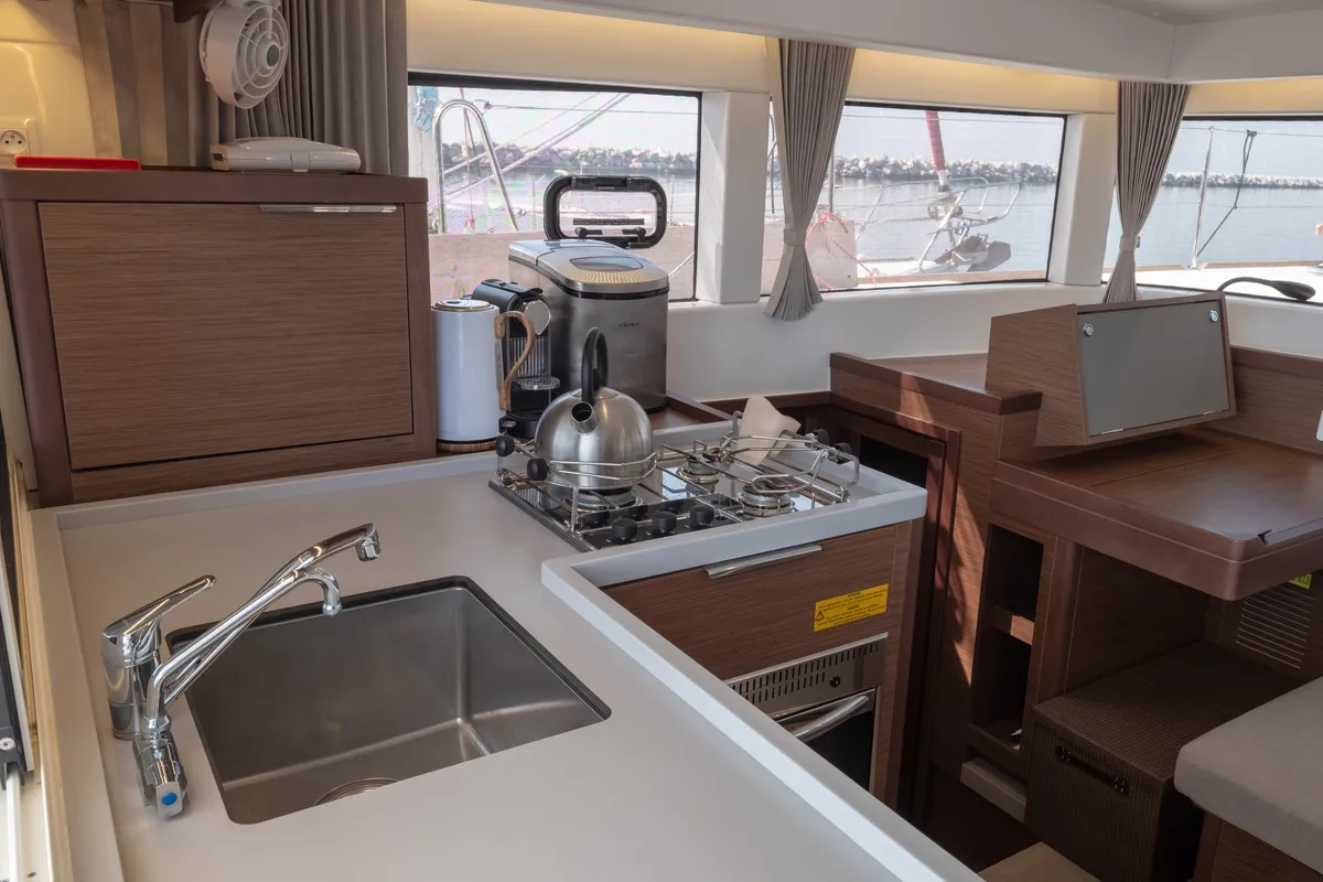 Galley of Meliti, a Lagoon 40 catamaran at Municipal Unit of Lefkada, Greece