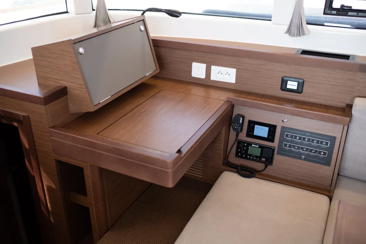 Salon of Meliti, a Lagoon 40 catamaran at Municipal Unit of Lefkada, Greece