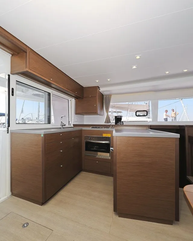 Galley of Hot Stuff, a Lagoon 450 F catamaran at Općina Sukošan, Croatia