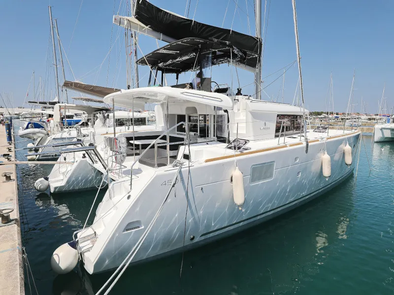 Hot Stuff, a Lagoon 450 F catamaran at Općina Sukošan, Croatia