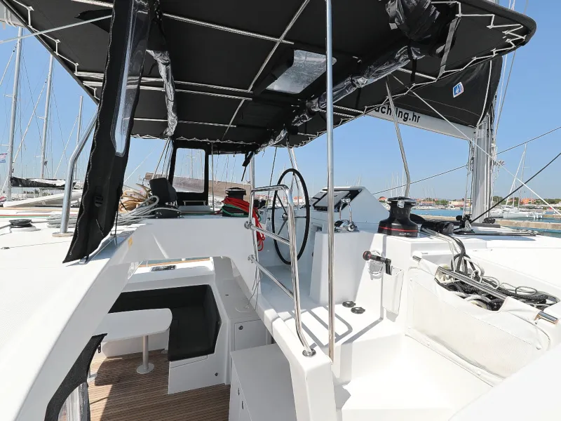 Hot Stuff, a Lagoon 450 F catamaran at Općina Sukošan, Croatia
