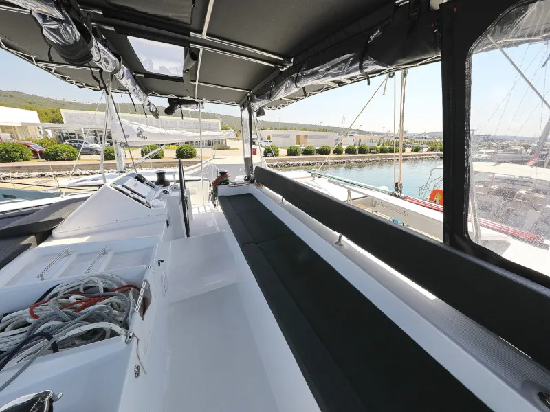 Hot Stuff, a Lagoon 450 F catamaran at Općina Sukošan, Croatia