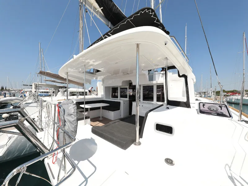 Hot Stuff, a Lagoon 450 F catamaran at Općina Sukošan, Croatia
