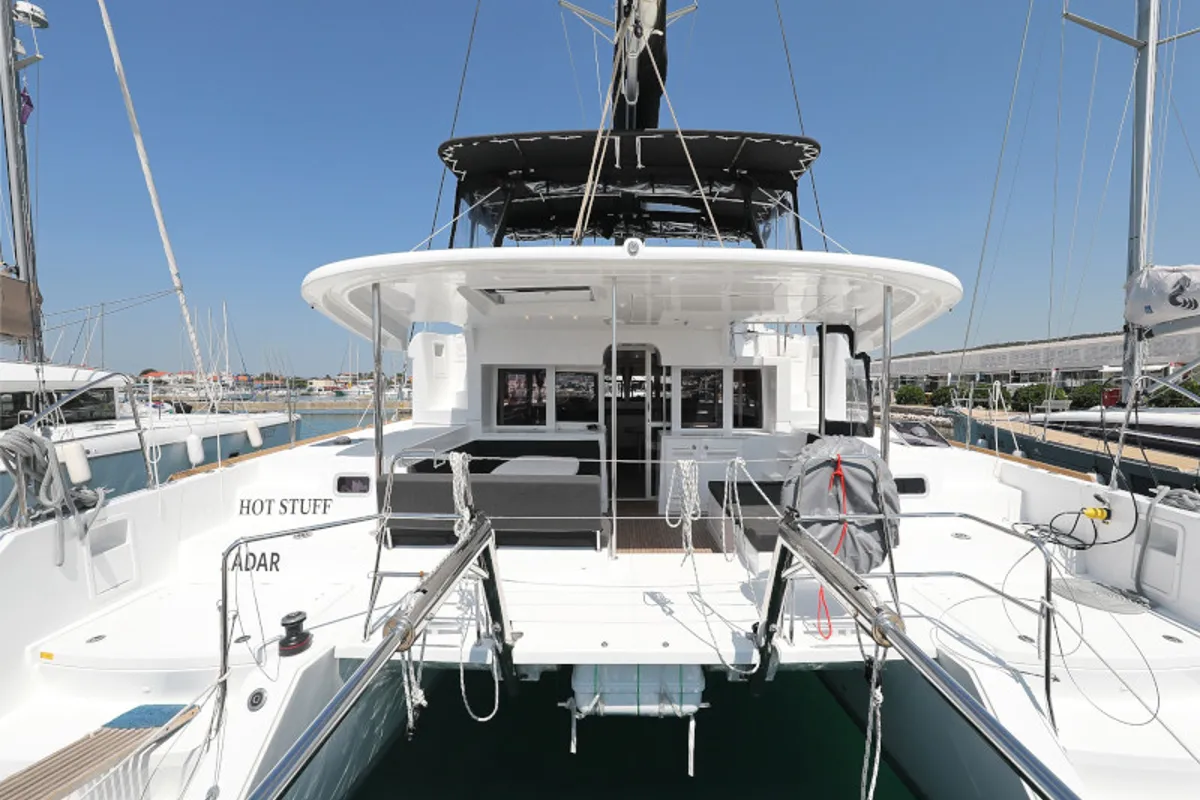 Hot Stuff, a Lagoon 450 F catamaran at Općina Sukošan, Croatia