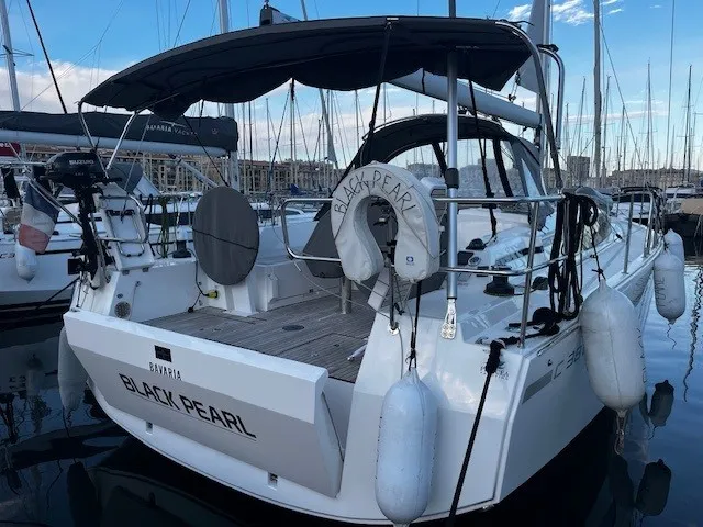 Black Pearl, a Bavaria C38 sailboat at Marseille, France