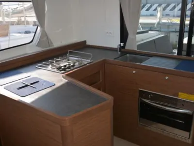 Galley of Marepiatto, a Lagoon 42 catamaran at Salerno, Italy