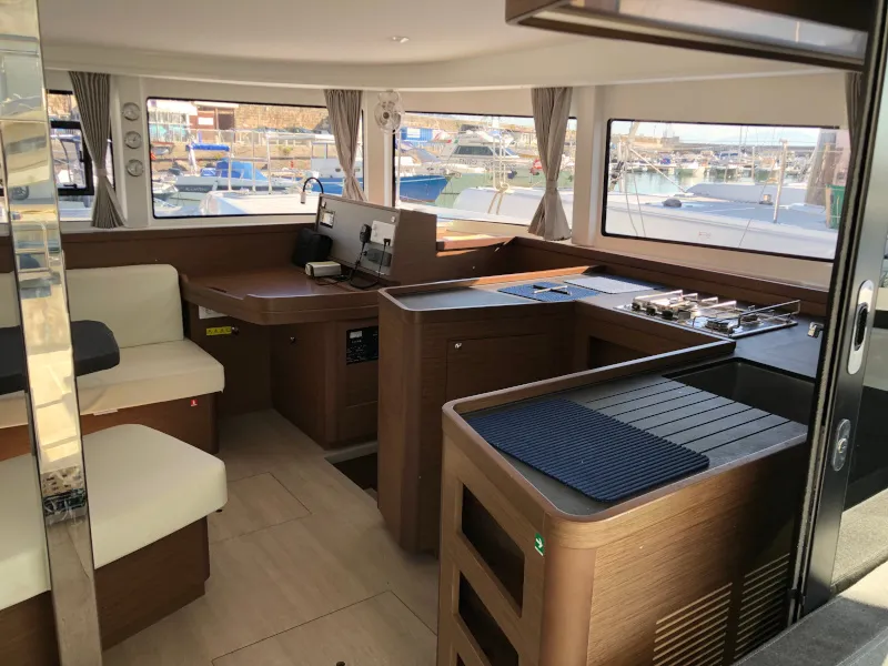 Galley of Marepiatto, a Lagoon 42 catamaran at Salerno, Italy