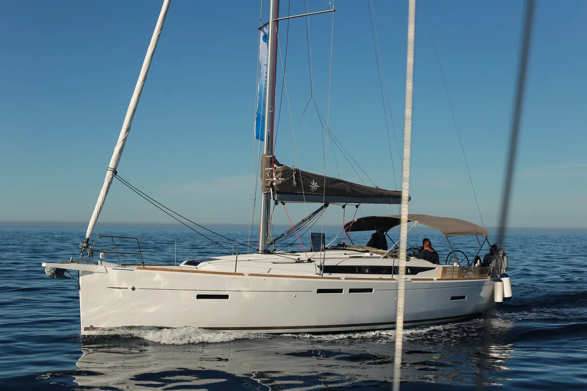 Exterior view of Luka Ploče, a Jeanneau Sun Odyssey 419 sailboat at Grad Ploče, Croatia