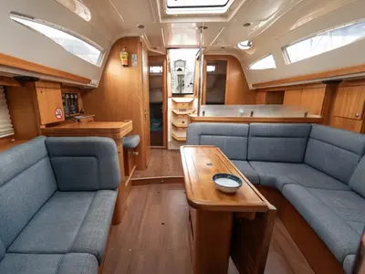 Salon of Ageras, a Elan Impression 384 sailboat at Preveza, Greece