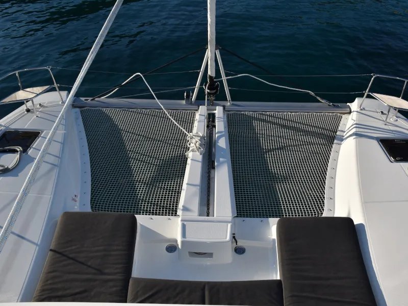 Deck of NOTORIOUS, a Lagoon 46 catamaran at Općina Sukošan, Croatia