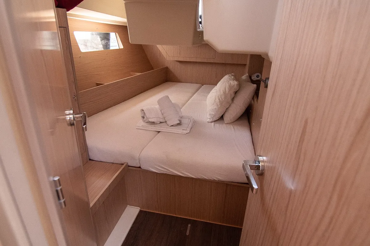 Cabin on Kostis, a Beneteau Oceanis 41.1 sailboat at Municipal Unit of Lefkada, Greece