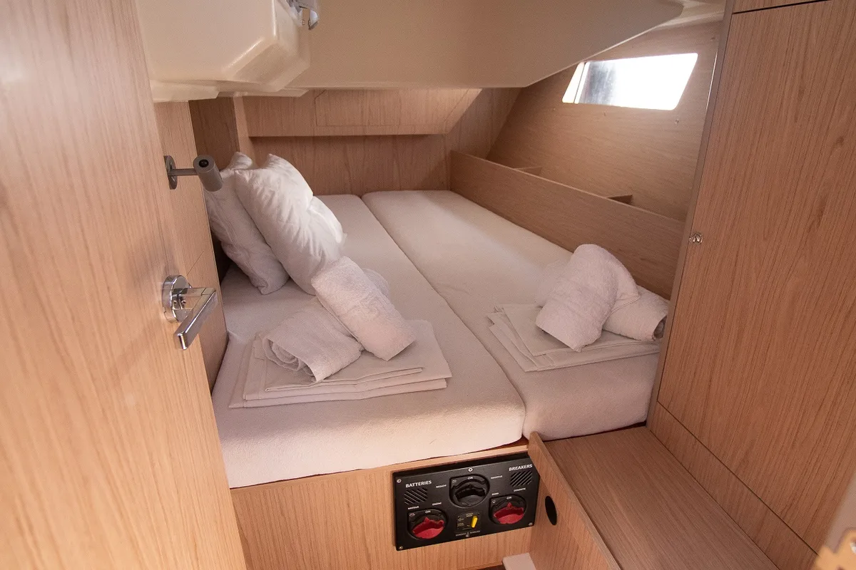 Cabin on Kostis, a Beneteau Oceanis 41.1 sailboat at Municipal Unit of Lefkada, Greece