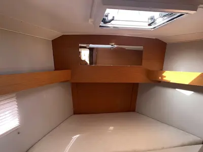 Cabin on Arya, a Dufour 390 sailboat at Palermo, Italy