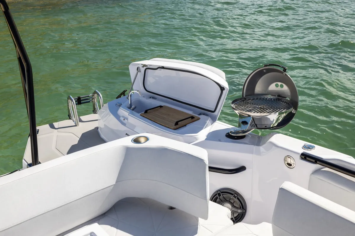 Matija, a Axopar 29 CCX motorboat at Seget Donji, Croatia