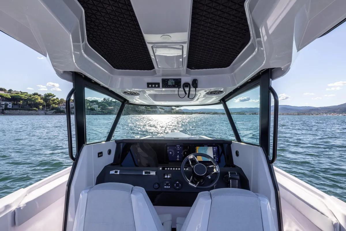 Matija, a Axopar 29 CCX motorboat at Seget Donji, Croatia