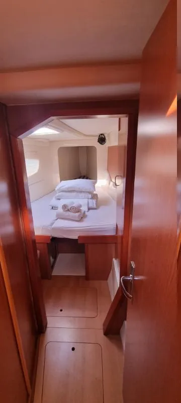 Cabin on What Else, a Leopard 44 catamaran at Tribunj, Croatia