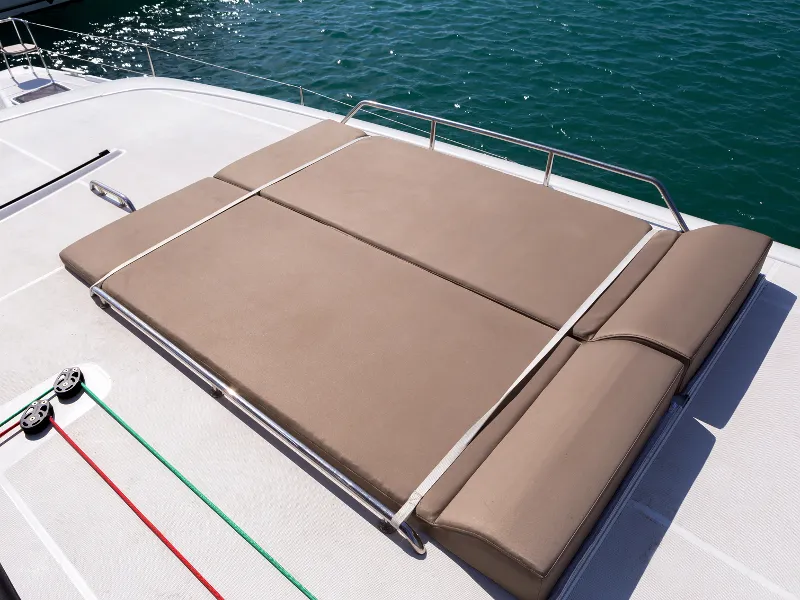 Deck of San Giorgio, a Lagoon 42 catamaran at Municipal Unit of Lefkada, Greece