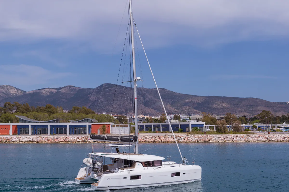 Cabin on San Giorgio, a Lagoon 42 catamaran at Municipal Unit of Lefkada, Greece