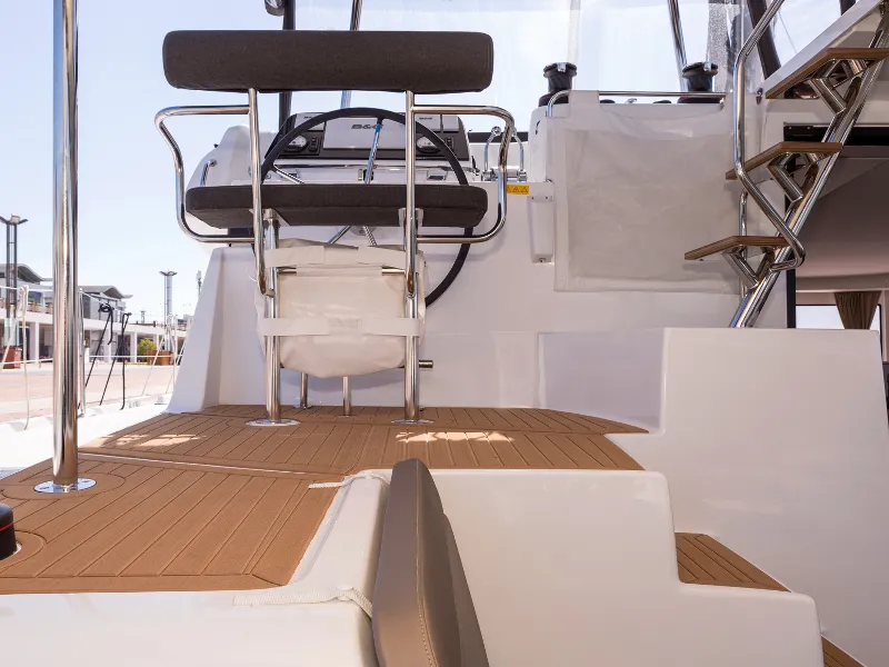 Head on San Giorgio, a Lagoon 42 catamaran at Municipal Unit of Lefkada, Greece