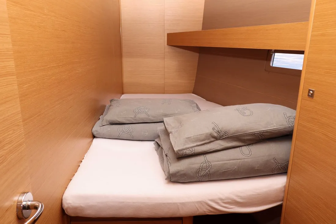 Cabin on Eva, a Dufour 460 GL sailboat at Grad Biograd na Moru, Croatia