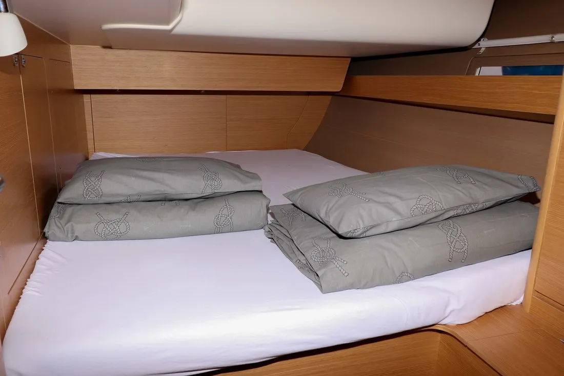 Cabin on Eva, a Dufour 460 GL sailboat at Grad Biograd na Moru, Croatia