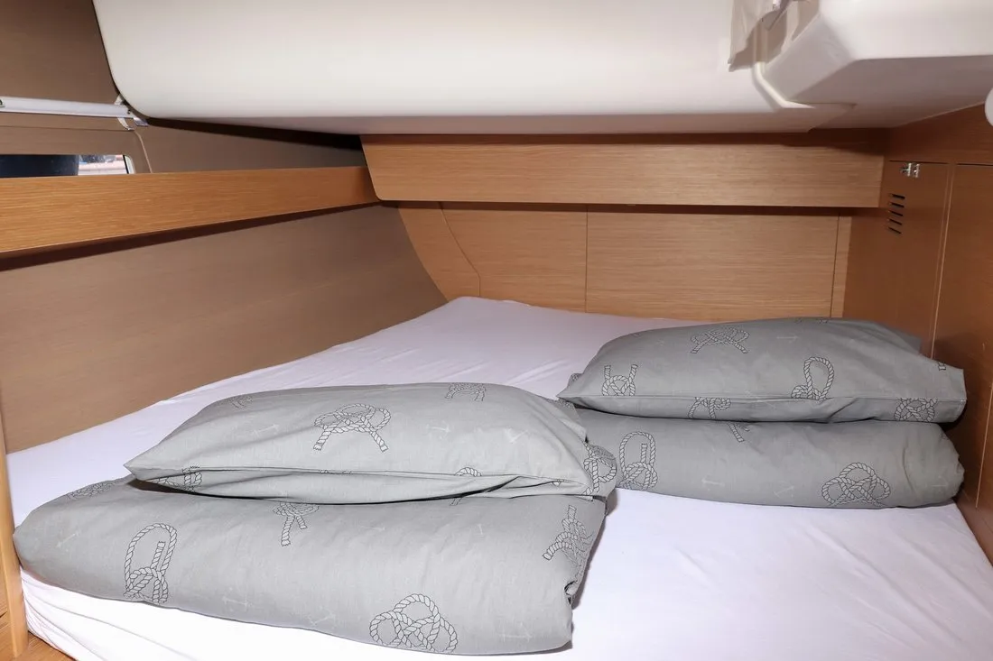 Cabin on Eva, a Dufour 460 GL sailboat at Grad Biograd na Moru, Croatia