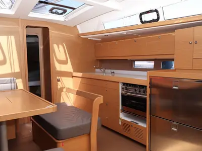 Galley of Eva, a Dufour 460 GL sailboat at Grad Biograd na Moru, Croatia