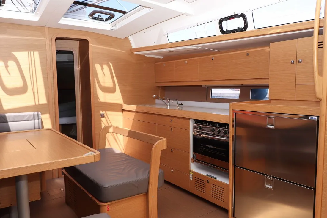 Galley of Eva, a Dufour 460 GL sailboat at Grad Biograd na Moru, Croatia