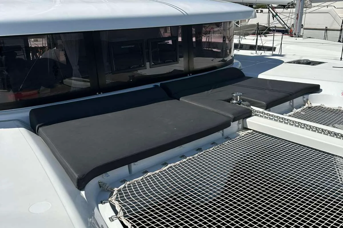 Deck of Magellan, a Lagoon 42 catamaran at Municipal Unit of Lefkada, Greece