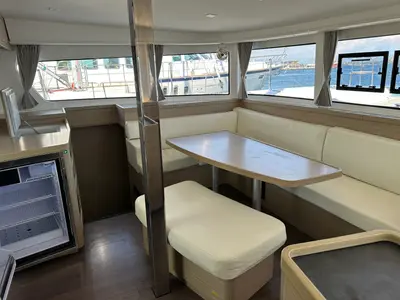 Salon of Magellan, a Lagoon 42 catamaran at Municipal Unit of Lefkada, Greece