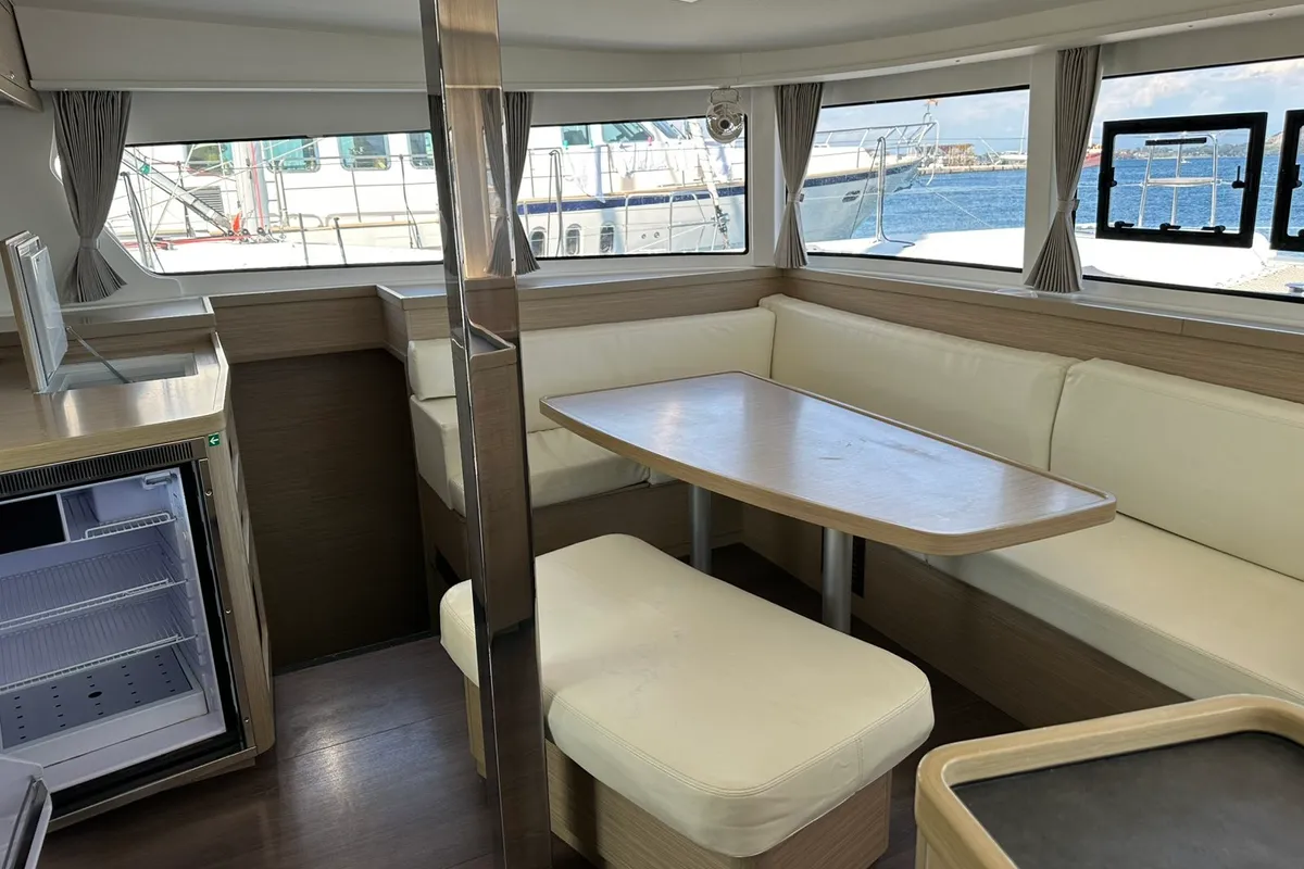 Salon of Magellan, a Lagoon 42 catamaran at Municipal Unit of Lefkada, Greece